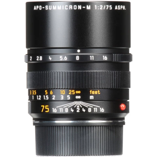 Jual Leica APO-Summicron-M 75mm f2 ASPH Lens (Black) - 11637 Harga 