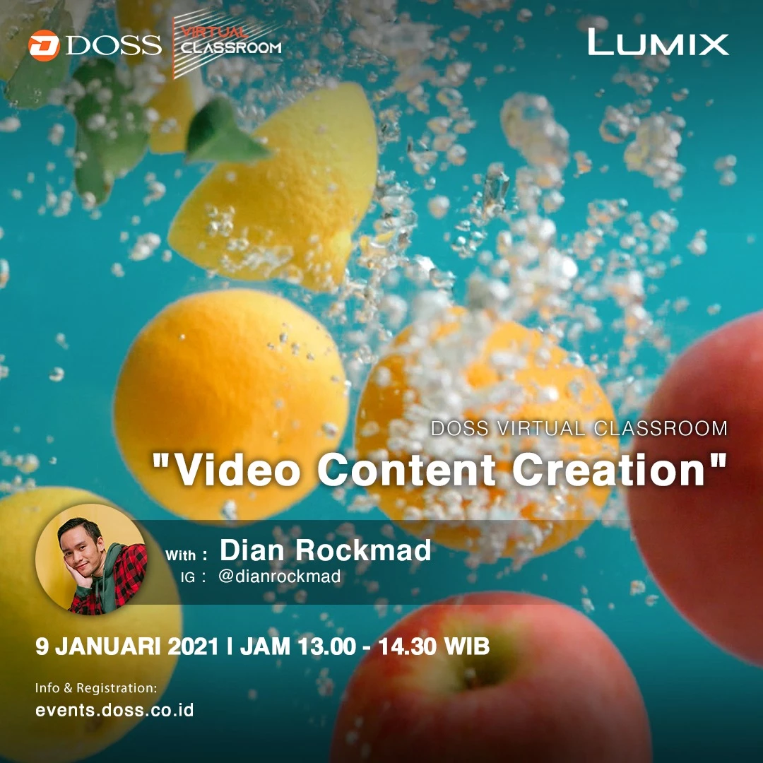 DOSS Virtual Classroom #64 x Lumix Indonesia || Video Content Creation - Dian Rockmad