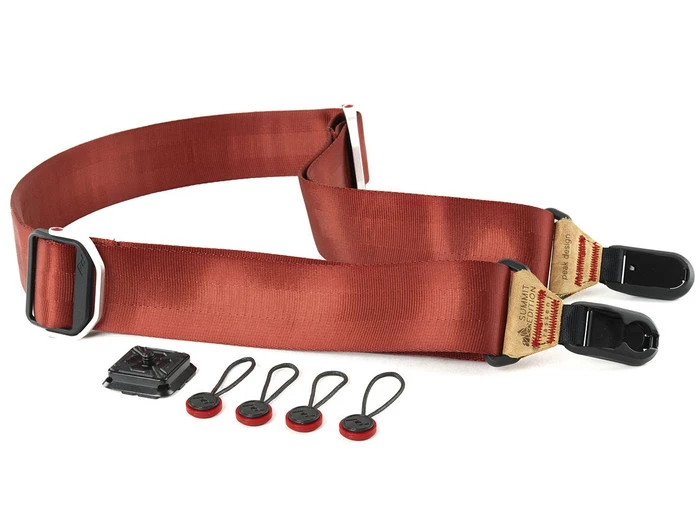 Jual Peak Design Sl L 2 Slide Camera Strap Red With Tan Leather Harga Terbaik