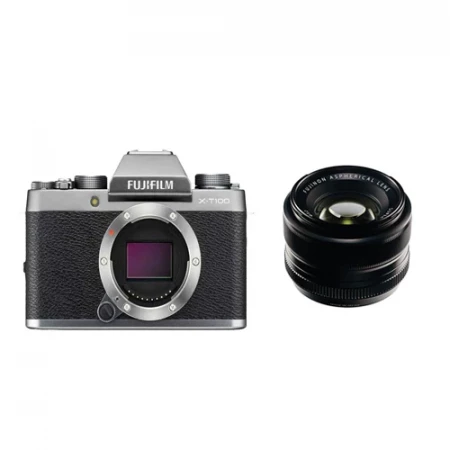 流行店FUJIFILM X-T100 Lens Kit， Dark Silver デジタルカメラ