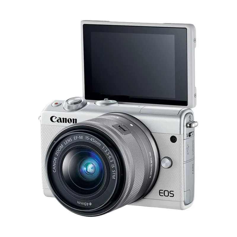 SDカード/バック キヤノン EOS M100 ダブルレンズ キット ホワイト