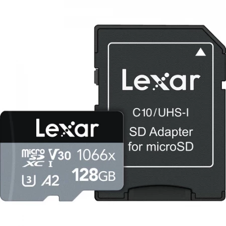 Lexar 128GB Professional 1066x UHS-I Micro SD Silver Series