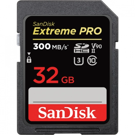 Sandisk Extreme Pro 32GB SDHC 300 Mbs R 4K 8K UHS-II