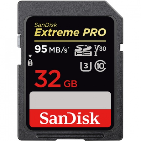 Sandisk Extreme Pro 32GB SDHC 95Mbs/s 4K UHS-I