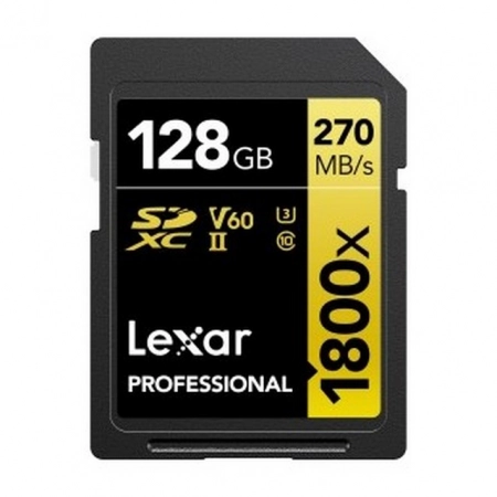 Lexar 128GB Professional 1800x SDXC UHS-II Memory Card