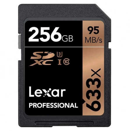 Lexar 256GB Professional 633x SDXC UHS-I Memory Card