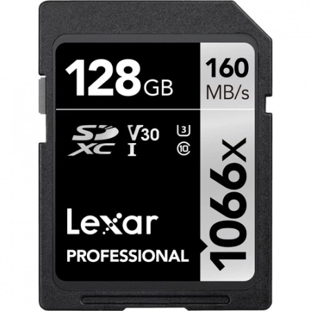 Lexar 128GB Professional 1066x SDHC UHS-I Memory Card