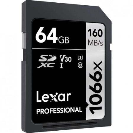 Lexar 64GB Professional 1066x SDXC UHS-I Memory Card
