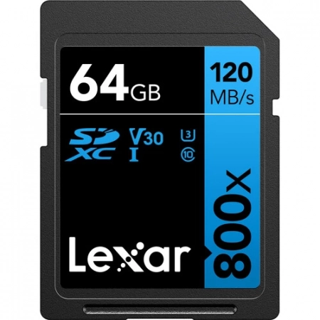 Lexar 64GB Professional 800x SDXC UHS-I Memory Card