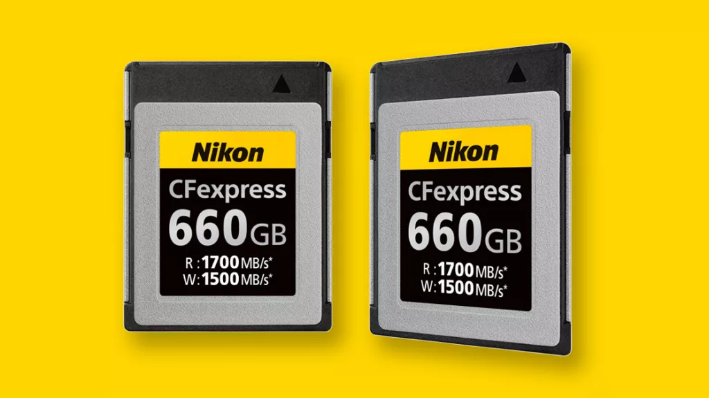 Nikon baru saja mengumumkan bahwa mereka memproduksi lini kartu memorinya sendiri: Nikon MC-CF660 CFexpress Tipe B.