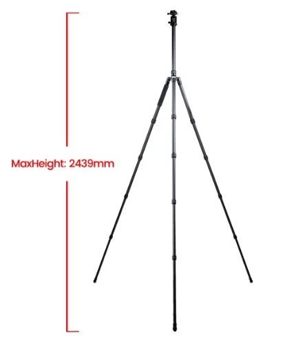 Fotopro Tripod X-75C 72Q Black