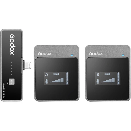 Godox Movelink LT2 Kit Wireless Mic Lightning Port for iPhone (2 Tx)