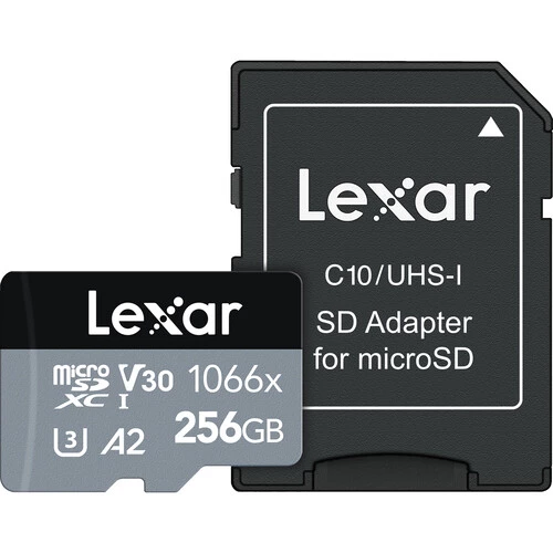 Lexar 256GB Professional 1066x UHS-I Micro SD Silver Series