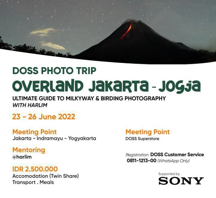 Overland Jakarta - Jogja : Ultimate Guide to Milkyway & Birding Photography with Harlim