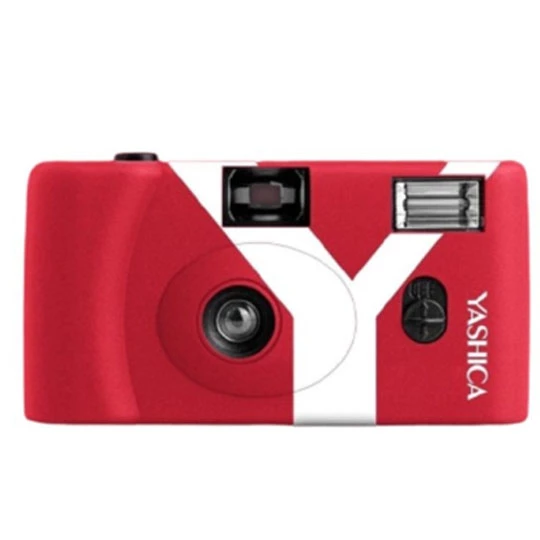 Yashica MF-1Y Film Camera Red