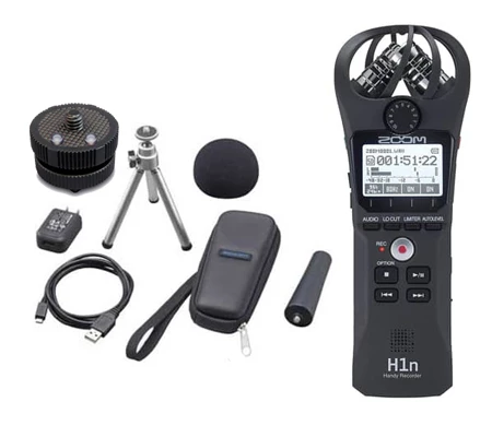 Zoom H1n 2 Input 2 Track Portable Handy Recorder with Zoom APH 1n Accessory