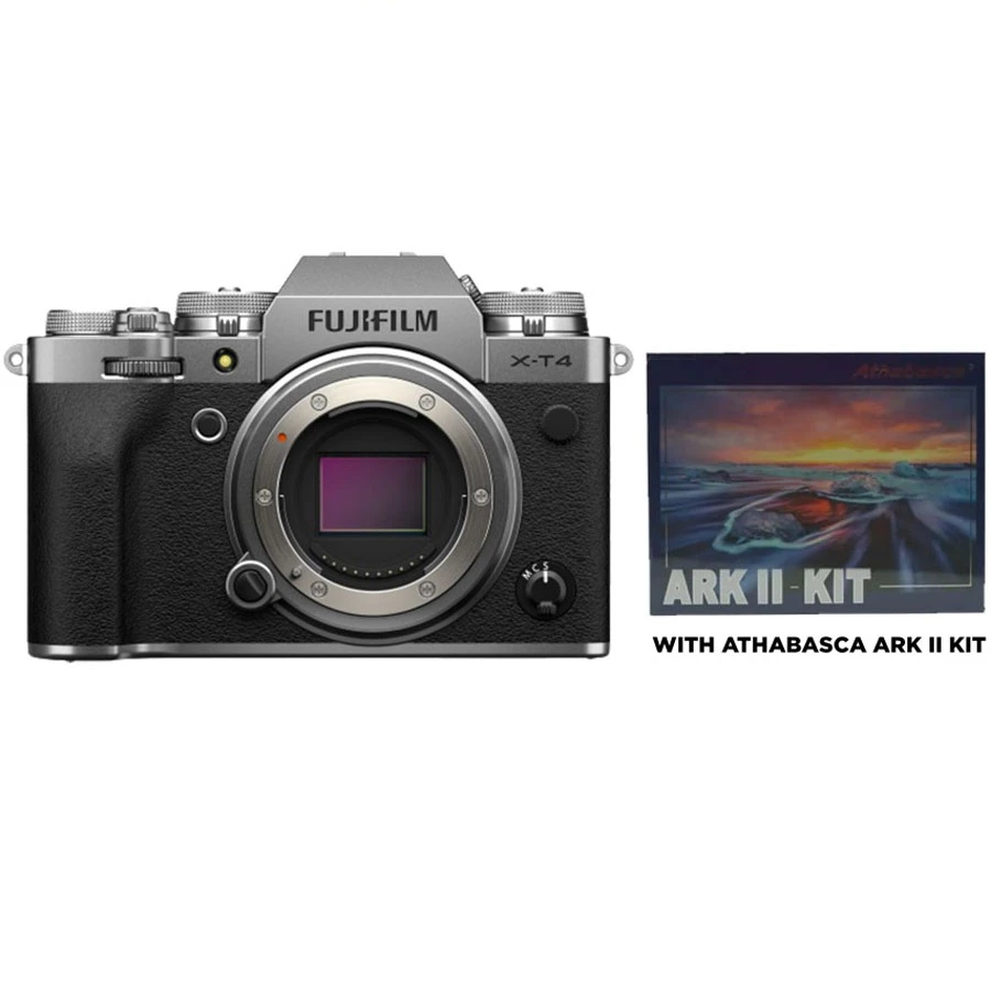 Fujifilm X-T4 Mirrorless Camera Body Only Silver Landscape Package