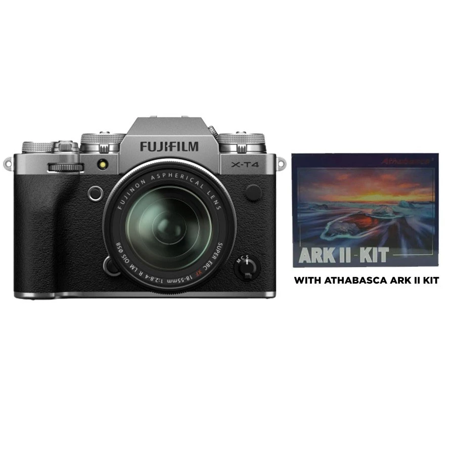 Fujifilm X-T4 Mirrorless Camera Kit 18-55mm Lens Silver Landscape Package