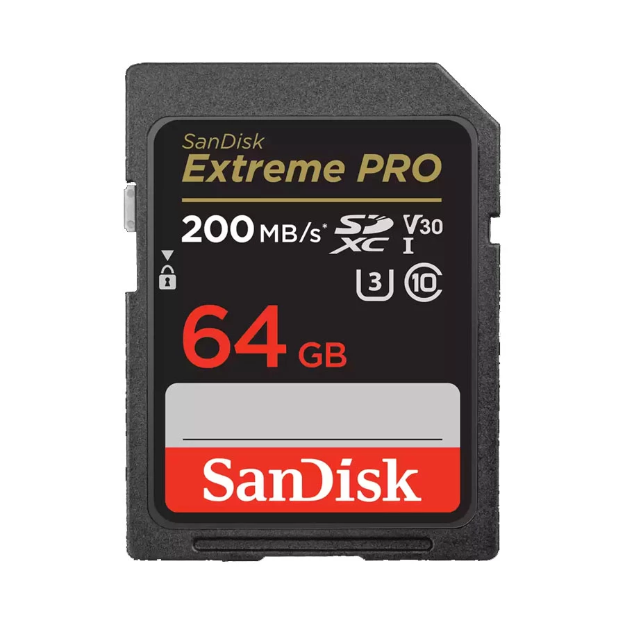 SanDisk SDXC Extreme Pro UHS-I 64GB R200MBs W90MBs