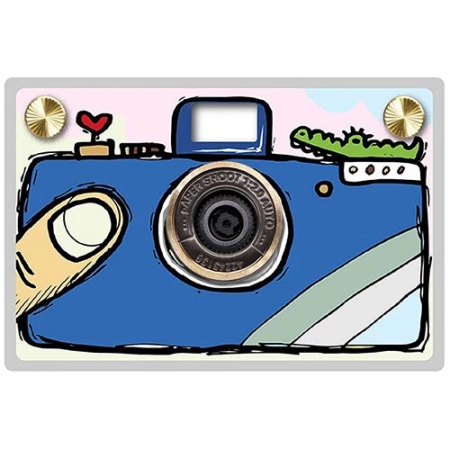 Paper Shoot Paper Camera Hand Drawing Series (Blue)