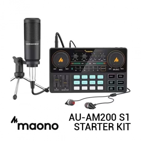 ポッドキャスト機器バンドル-MAONO MaonoCaster Lite-Audio Interface