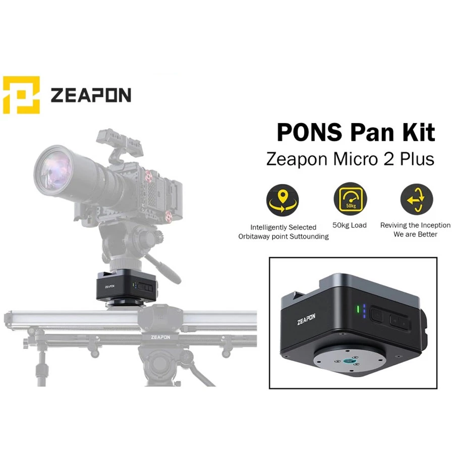 Zeapon Micro2 Plus PONS Pan Kit: Motorized Micro2 Plus+PONS Motorized Pan Head