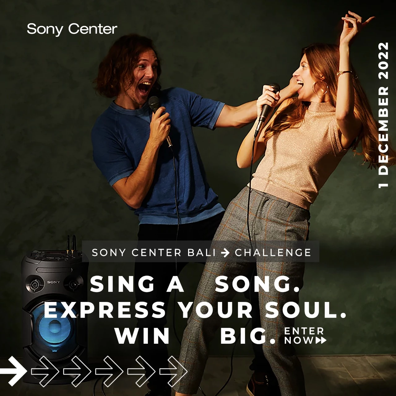 Hai Sahabat Sony Center, Beneran kamu jago nyanyi? kalau kamu merasa jago bernyanyi, Yuk ikutan Lomba Dance di Sony Center Bali Challenge. Event ini diselenggarakan spesial untuk menyambut Grand Opening Sony Center Bali.