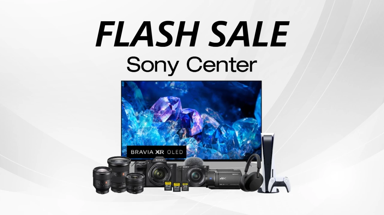 Buat kamu yang mau Order Produk-produk terbaik dari Sony seperti kamera, lensa, smart tv, headphone, sampai Playstation beserta aksesorisnya dengan harga spesial, yuk jangan lupa ikutin terus program Flash Sale dari Sony Center.