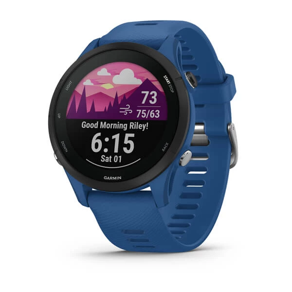 Garmin Forerunner 255 Basic, Sport SmartWatch GPS, Tidal Blue, Rabbit