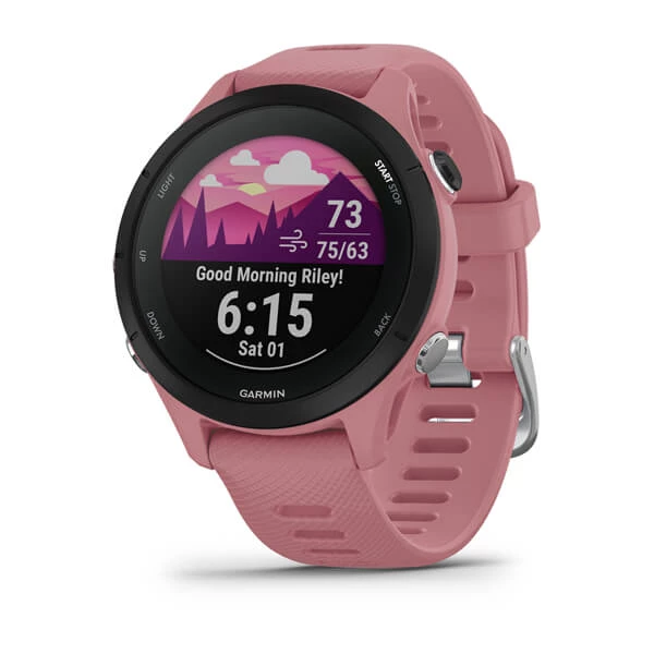 Garmin Forerunner 255S Basic, Sport SmartWatch GPS, Peach, Rabbit