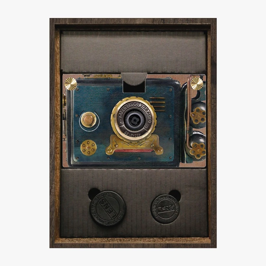 Paper Shoot Paper Camera Steampunk Series (Space1889) Wooden 18MP