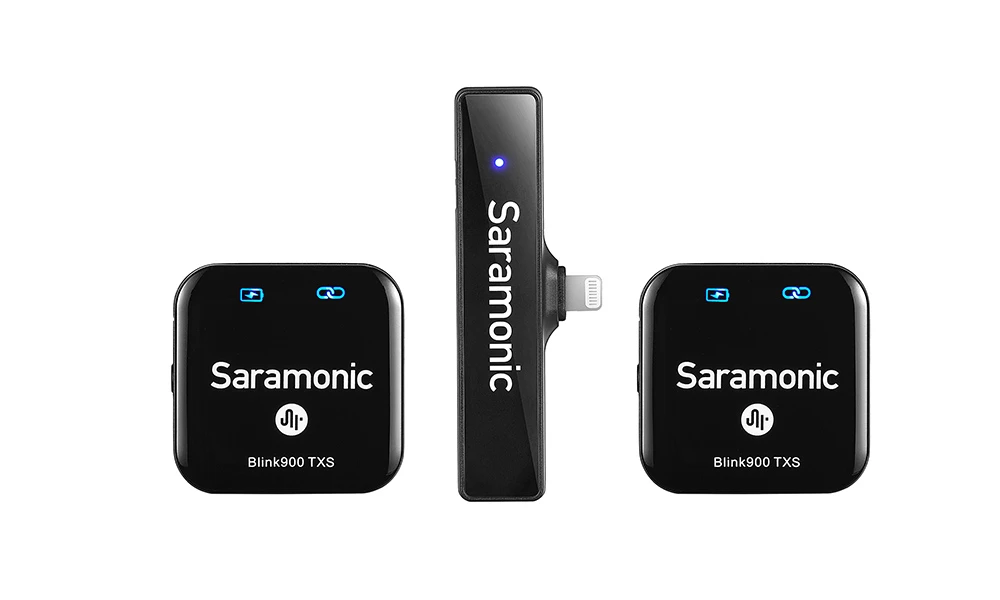 Saramonic Blink 900 S4 Ultracompact 2.4GHz Dual-Channel Wireless Microphone Lightning iPhone RXDi