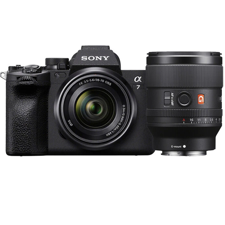 Sony a7IV Mirrorless Camera 28-70mm with Sony FE 35mm f1.4 GM Lens