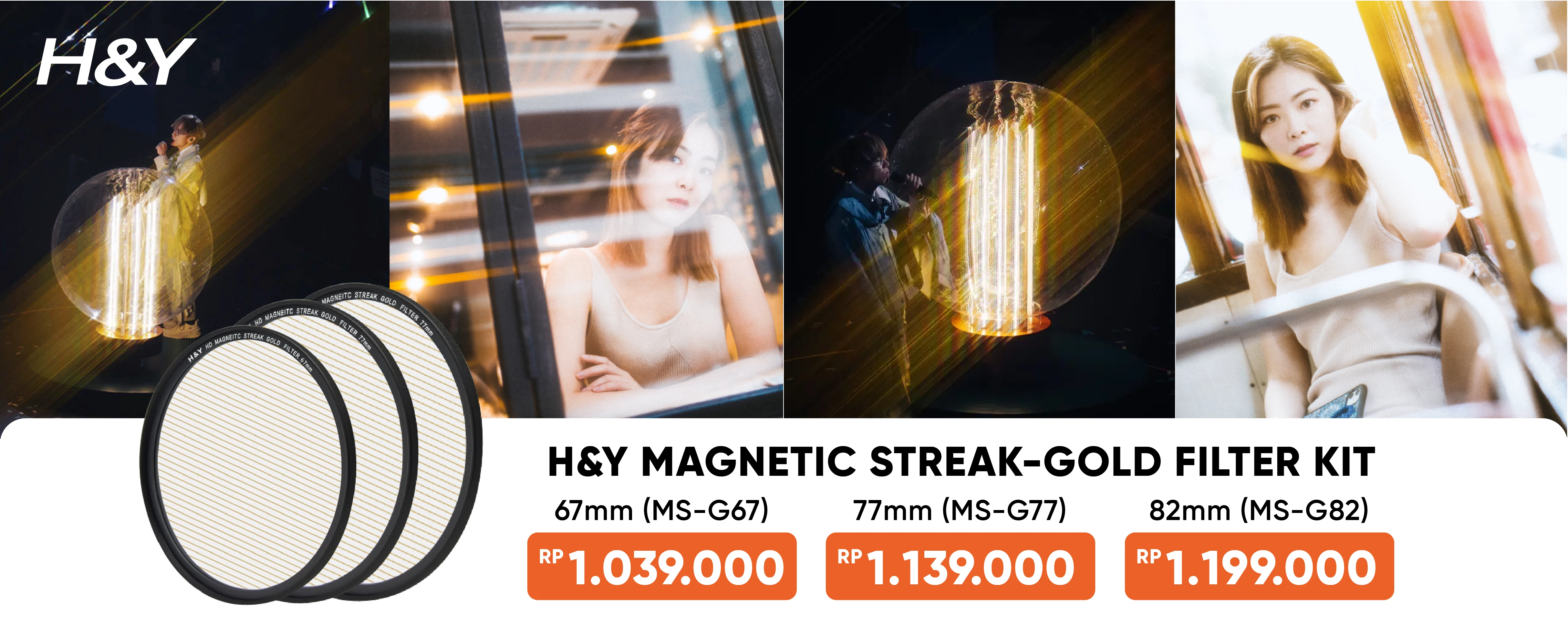 H&Y Magnetic Streak-Gold Filter Kit 67mm (MS-G67)