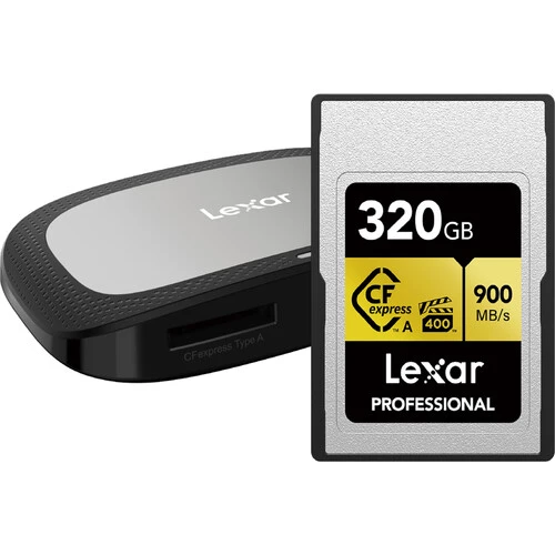 Lexar 320GB Professional CFexpress Type A Memory Card include Card Reader LRW530