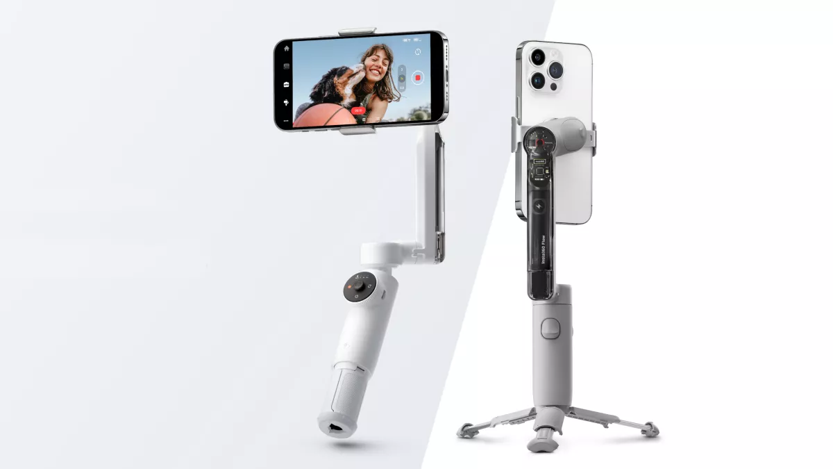 Insta360 Flow, Gimbal Smartphone all-in-one dengan tongkat selfie built-in, tripod dan power bank dengan AI-smart.