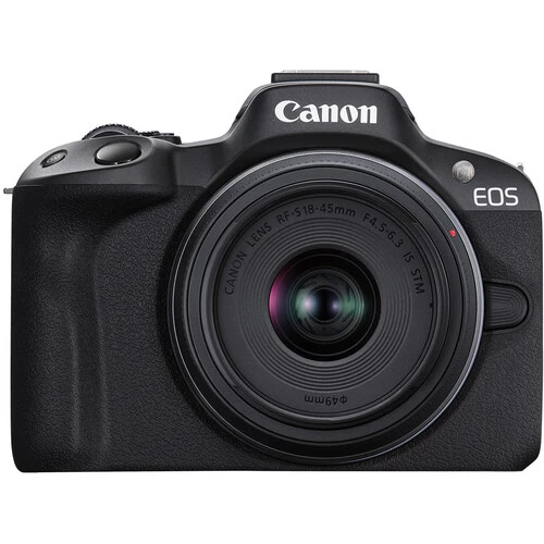 Canon EOS R50 Mirrorless Camera with 18-45mm Lens Black