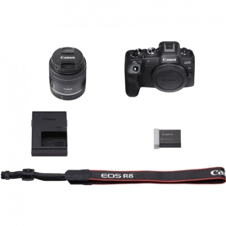 Canon EOS R8 Full Frame 24.2MP WiFi + RF 24-50mm F4.5-6.3 IS STM