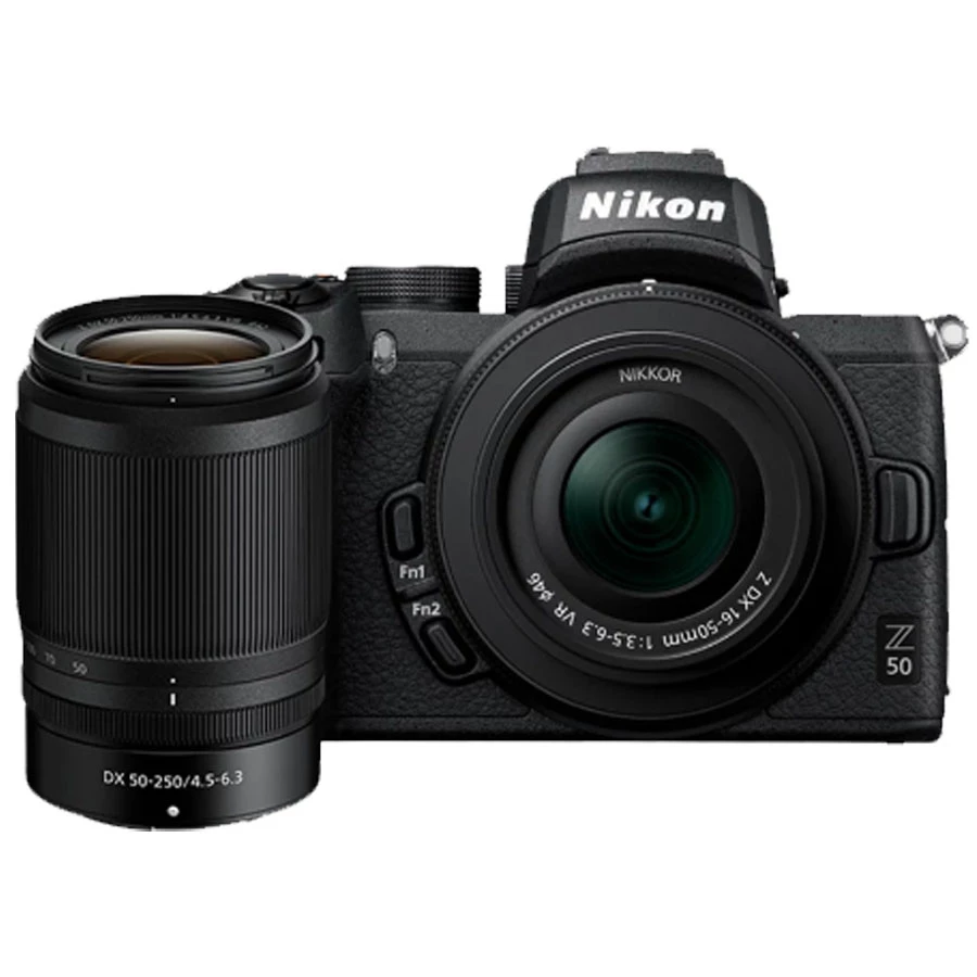 Nikon Z50 Mirrorless Digital Camera with 16-50mm and 50-250mm Lens