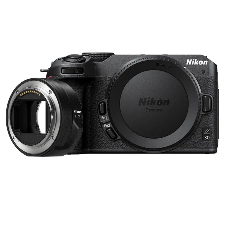 Nikon Z 30 Mirrorless Camera Body Only + Nikon FTZ II Mount Adapter