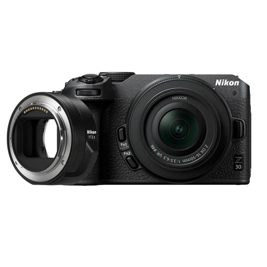 Nikon Z30 Mirrorless Camera with 16-50mm Lens + Nikon FTZ II Mount Adapter