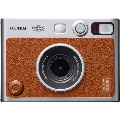 Fujifilm Instax Mini Evo Hybrid Instant Film Camera Brown