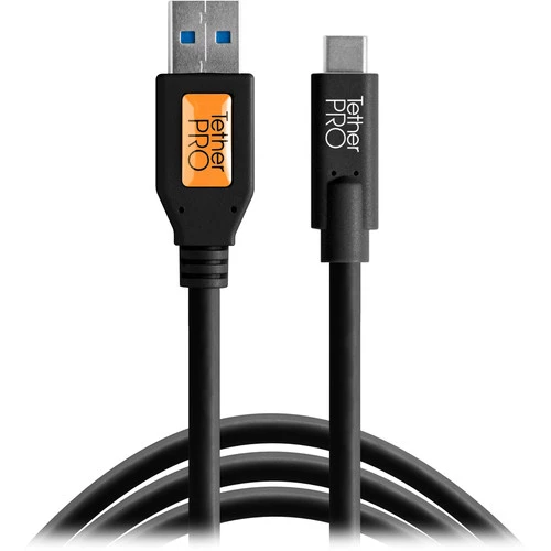 Tetherpro USB 3.0 TO USB C Black CUC3215-BLK