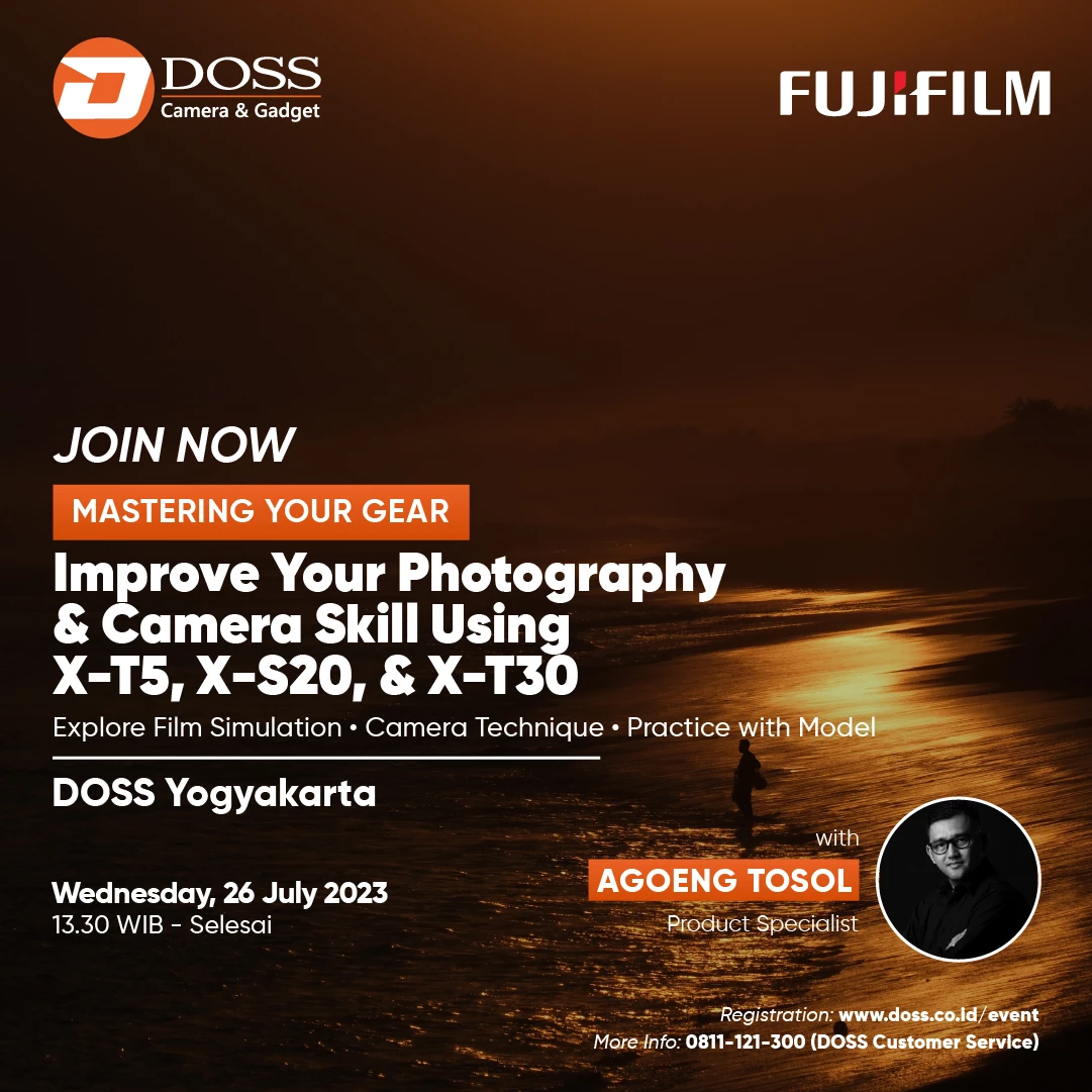 Improve your Photography & Camera Skill Using X-T5, X-S20, dan X-T30 with Agoeng Tosol