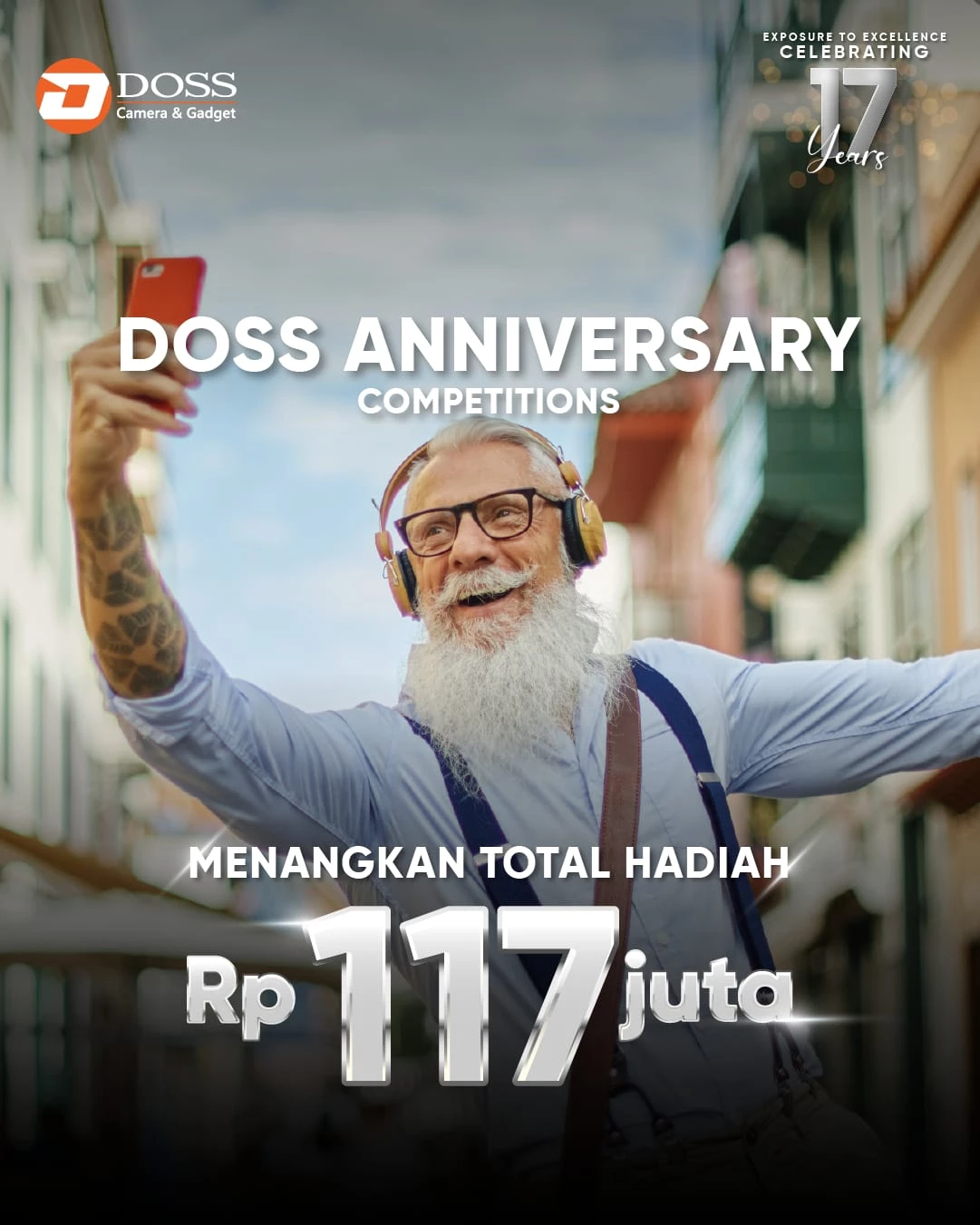 Hai Sahabat DOSS, Dalam rangka memperingati Anniversary DOSS yang ke 17 serta pembukaan cabang terbaru DOSS di kota Surabaya, kita mau mengadakan lomba-lomba menarik yang bisa kamu ikuti dengan hadiah total puluhan Juta Rupiah nih.