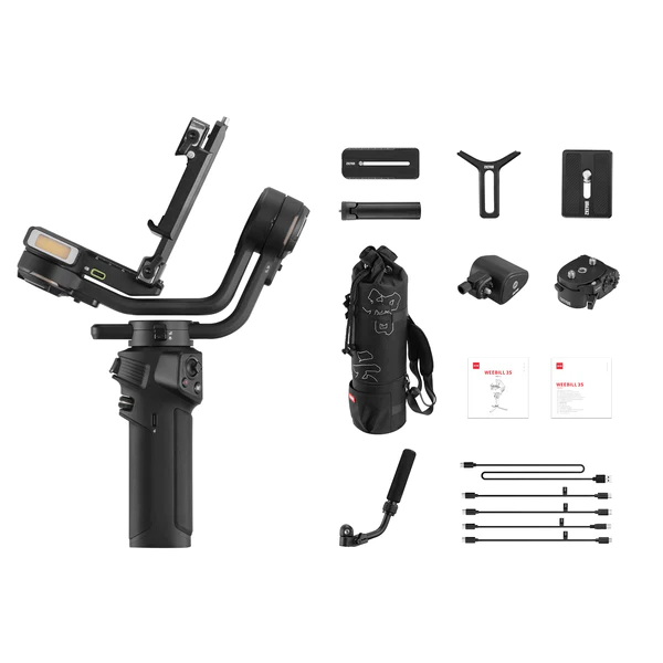 Zhiyun WEEBILL-3 S Handheld Gimbal Stabilizer Combo with Extendable Grip Set and Backpack