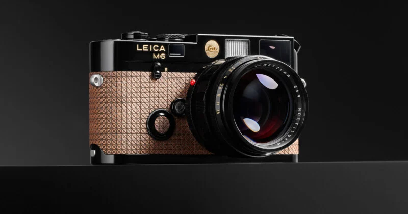 Leica memperingati 20 tahun Leitz Photographica Auction, rumah lelang resmi perusahaan kamera Jerman, dengan set cat hitam Leica M6 edisi terbatas.