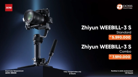 [#14846] Zhiyun WEEBILL-3 S Handheld Gimbal Stabilizer Combo with Extendable Grip Set and Backpack