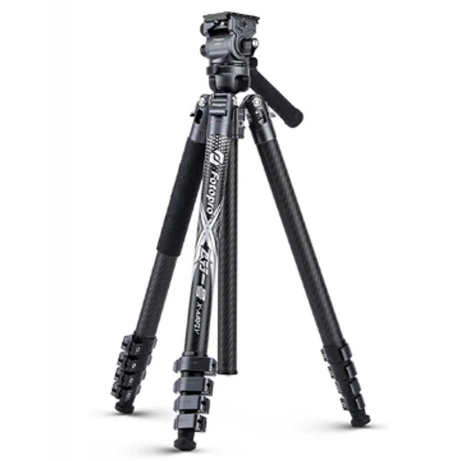 Fotopro X-Airfly Video Ultra Light Carbon Fiber Tripod Grey