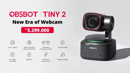 [#14945] OBSBOT Tiny 2 AI-Powered PTZ 4K Webcam